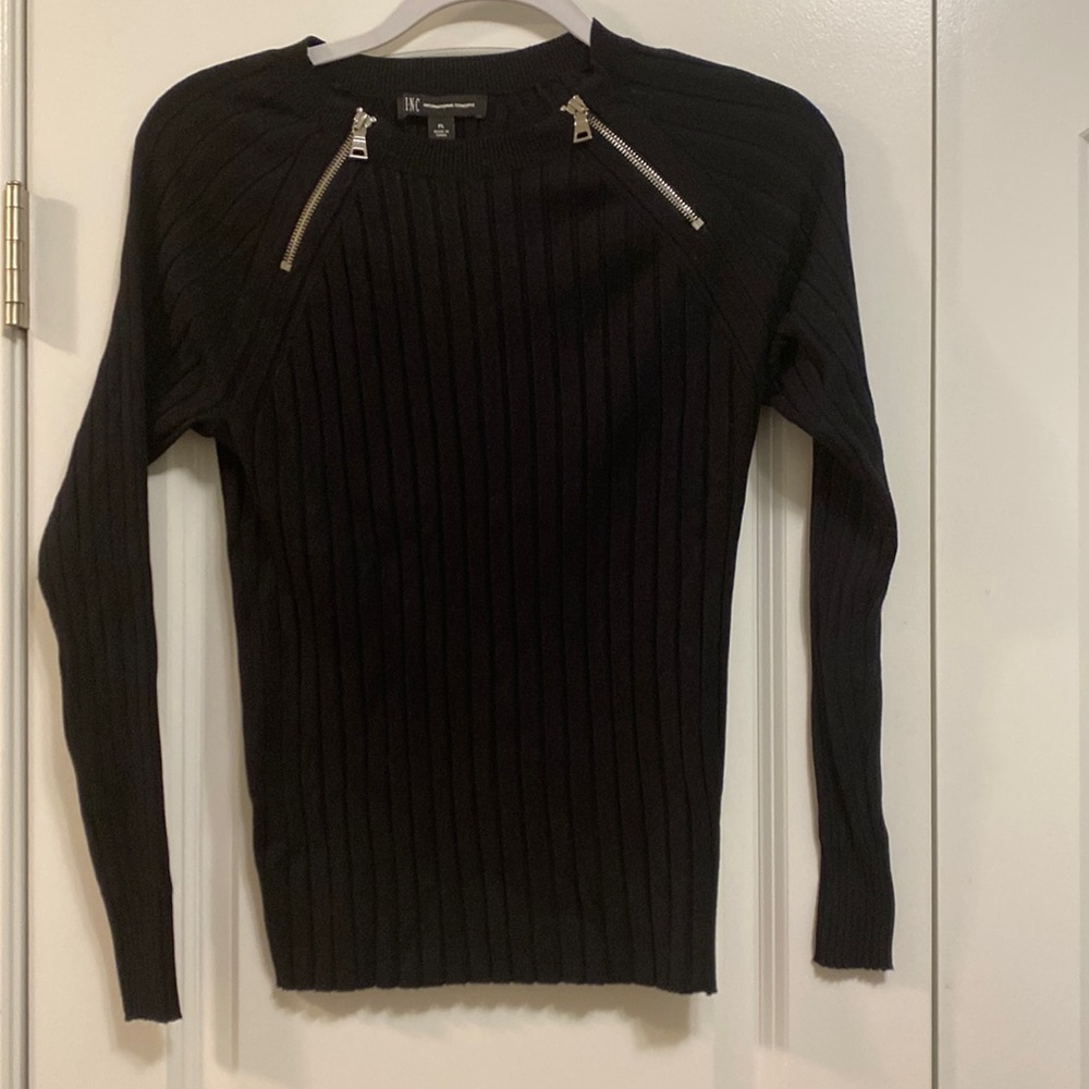 Inc. black stretch sweater size PL
